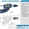 Accud Dijital Bıçak Ağızlı Mikrometre 0-100mm |316-001-01