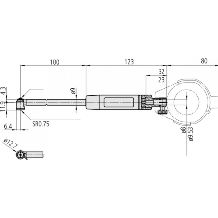 Mitutoyo Silindir Komparatör Seti 18-150mm | 511-922-20