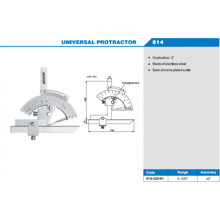 ACCUD Açı Ölçer | 814-320-01