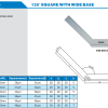 ACCUD 135° Şapkalı Gönye /120x80mm / 849-005-02