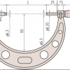 Mitutoyo Değiştirilebilir Uçlu Dış Çap Mikrometresi 0-150 mm | 104-135A