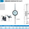 Accud Mekanik Komparatör Saati - Uzun Aralık 50mm/229-050-21