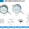 Accud Çift Taraflı Komparatör Saati 10 mm/233-010-11