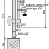 Accud Manyetik Stand 60kg  | 281-060-01