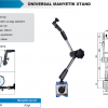 Accud Universal Manyetik Stand 80kgf / 283-080-01 