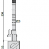  Accud Mafsallı Manyetik Stand 80kgf / 285-080-01