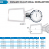 Accud Mekanik Dış Çap Kanal Komparatörü 0-20mm / 423-020-11