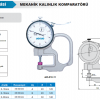 Accud Mekanik Kalınlık Komparatörü 0-20mm / 444-020-11