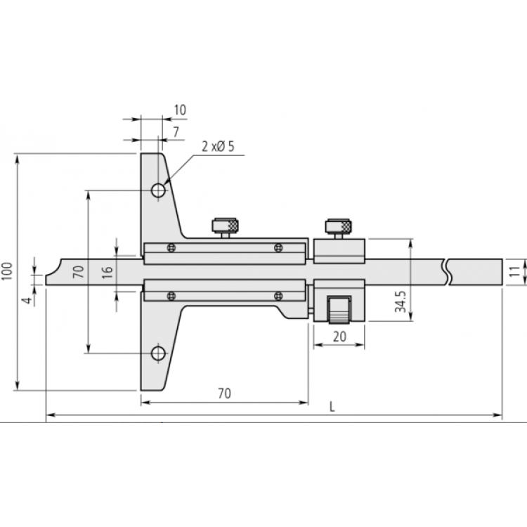 Mitutoyo Verniyerli Kumpas 0-150/0,05mm (Metrik) | 530-101